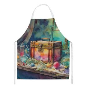 Treasure Chest Apron Cooking Kitchen Server Baking Crafts Gardening for Adult Women Men, Unisex, Large, Multicolor (Default: Default)